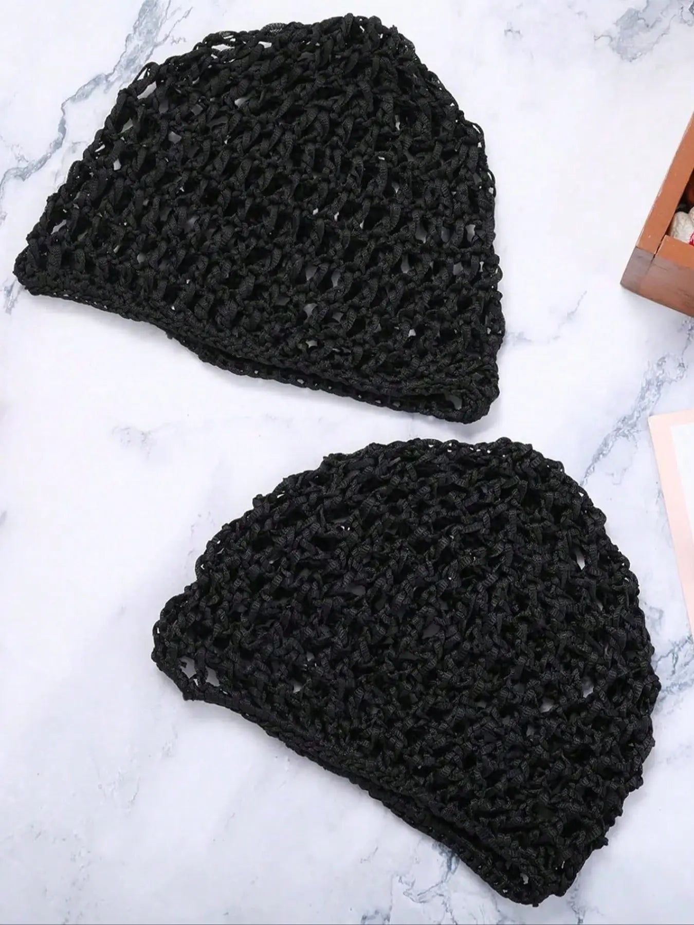 Women's 4-Piece Hair Net Set: Versatile Sleeping Cap, Wig & Bun Protector, and Mesh Wrap Snood for Ballet, Cooking, and Daily Use