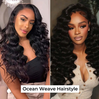 Wequeen 10-Minute Ready Hairstyle Body Wave Bundles with Complimentary Flexi Rods | Effortless Beach Waves, Blowout, and Layered Cut Styles | 10A Virgin Human Hair for Heatless Overnight Curls and Versatile Styling Options