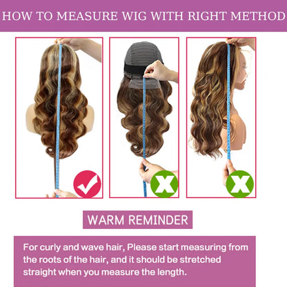 30-Inch Highlight Ombre Lace Front Wig – Human Hair 13X6 Straight/Body Wave/Deep Wave in 4/27 Honey Blonde with HD Lace Frontal, Glueless, Pre-Plucked with Baby Hair - Only $109
