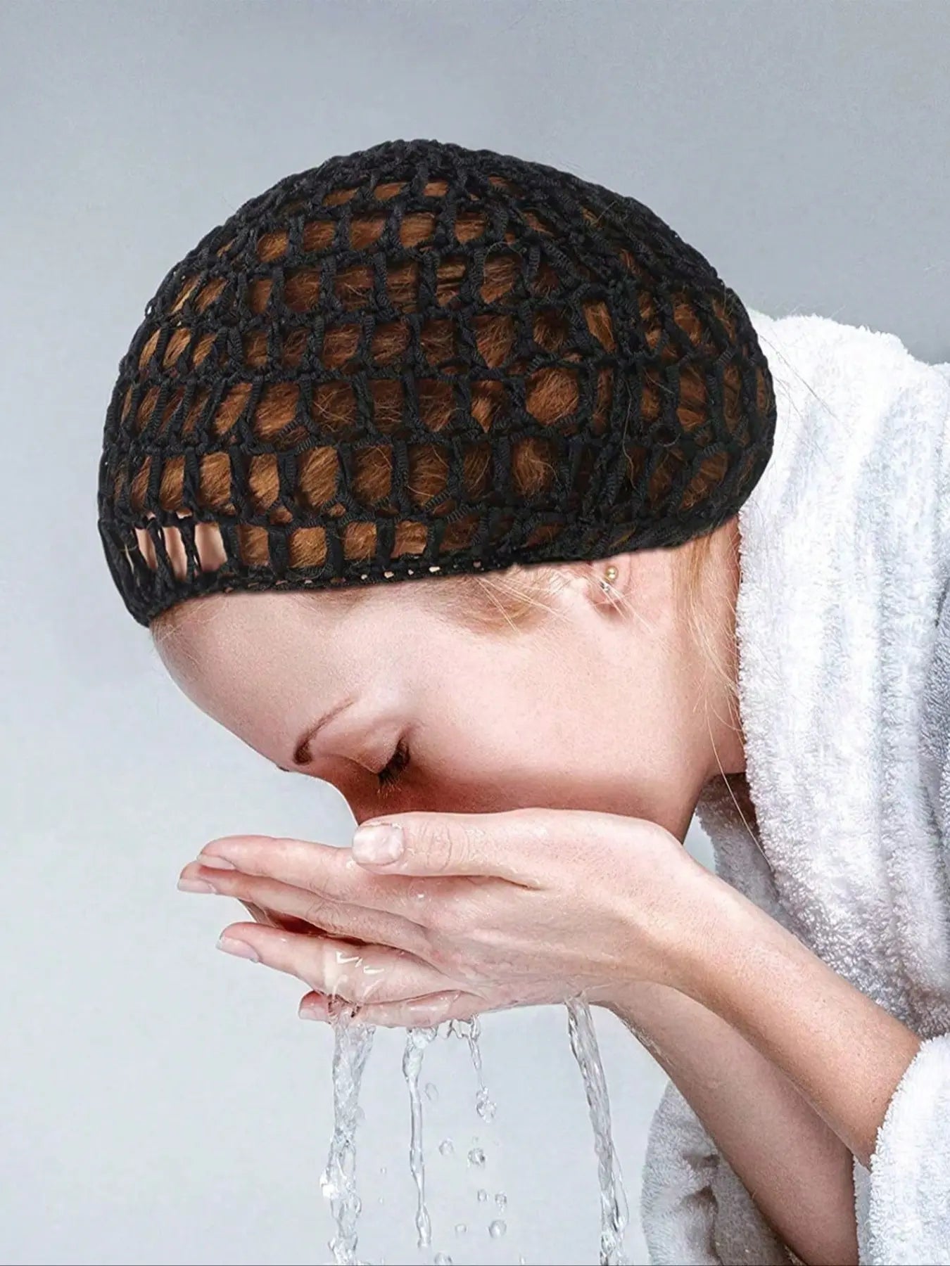 Women's 4-Piece Hair Net Set: Versatile Sleeping Cap, Wig & Bun Protector, and Mesh Wrap Snood for Ballet, Cooking, and Daily Use
