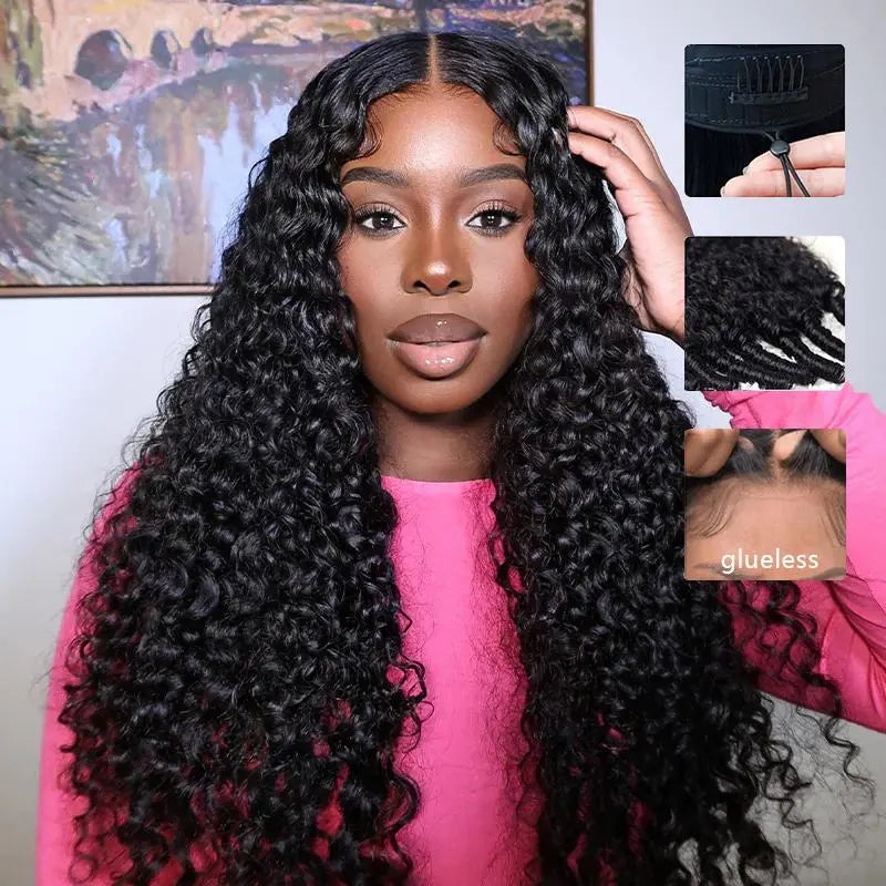 30-Inch Liqusee 7X6 Glueless Human Hair Lace Front Wig - Pre-Plucked, Body Wave, 180% Density, Easy Wear for Black Women - Special Price $109