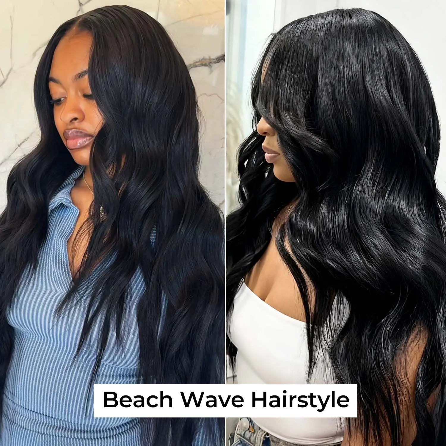 Wequeen 10-Minute Ready Hairstyle Body Wave Bundles with Complimentary Flexi Rods | Effortless Beach Waves, Blowout, and Layered Cut Styles | 10A Virgin Human Hair for Heatless Overnight Curls and Versatile Styling Options