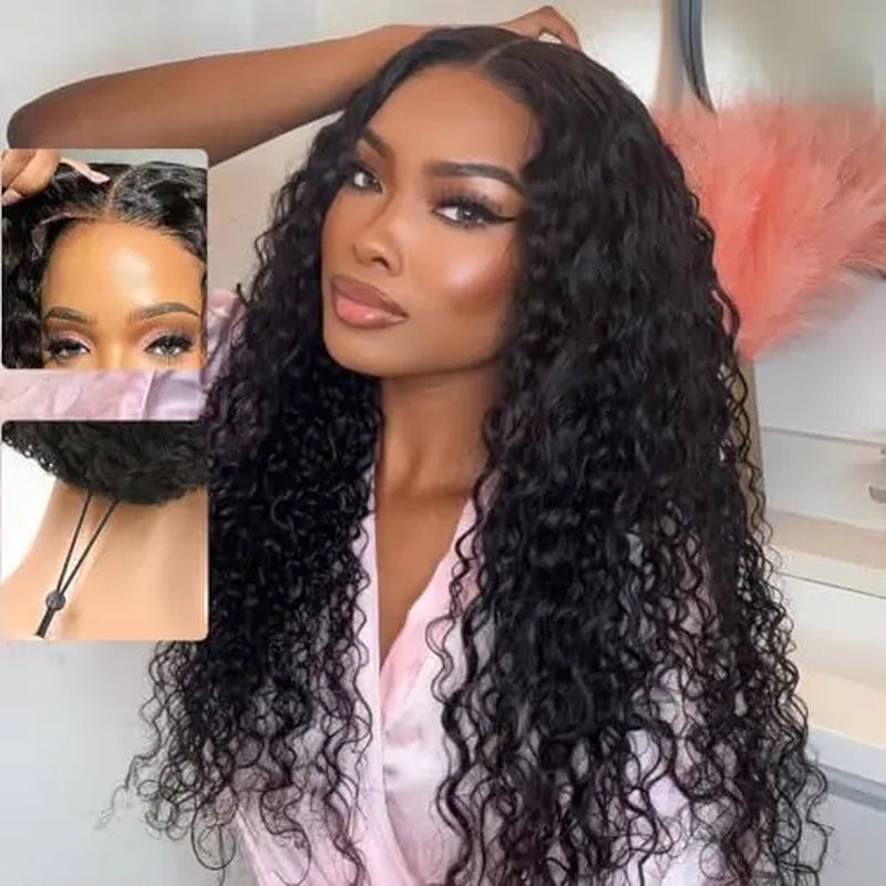 Pobokix 7X6 Body Wave HD Transparent Lace Frontal Wig - Brazilian Pre-Plucked Glueless Human Hair Wig for Women, 200% Density with Natural Hairline