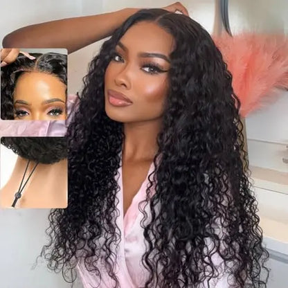 Pobokix 7X6 Body Wave HD Transparent Lace Frontal Wig - Brazilian Pre-Plucked Glueless Human Hair Wig for Women, 200% Density with Natural Hairline