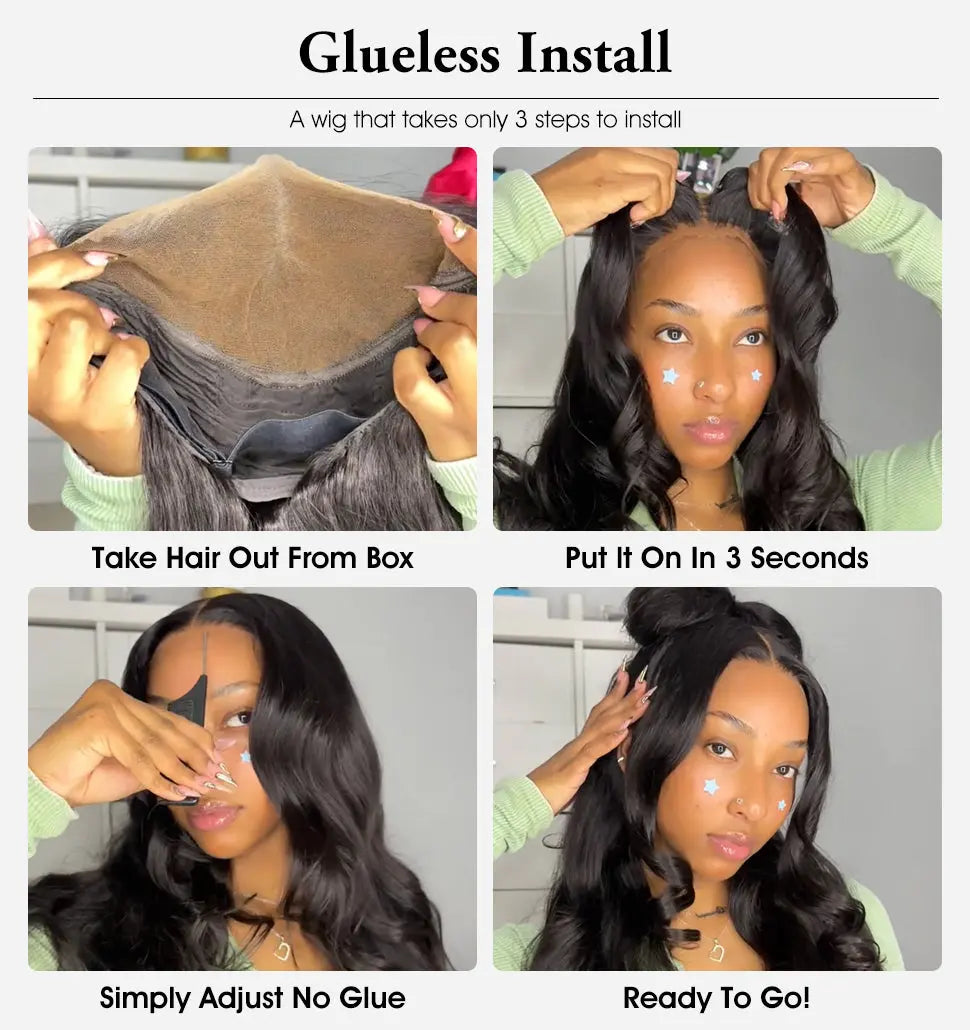 30-Inch Liqusee 7X6 Glueless Human Hair Lace Front Wig - Pre-Plucked, Body Wave, 180% Density, Easy Wear for Black Women - Special Price $109